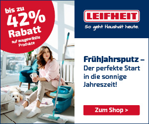 Bis zu 42% Rabatt auf Reinigungsprodukte