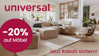 20% Rabatt auf Möbel