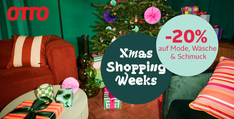 Xmas Shopping Week: 20% Rabatt auf Mode, Wäsche & Schmuck